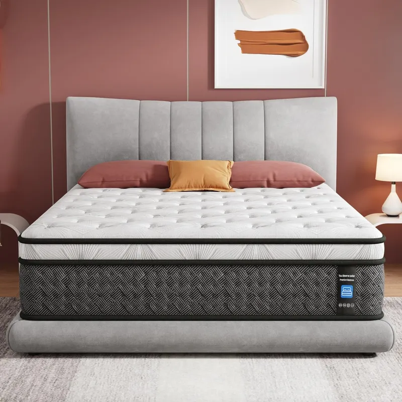 SupremeSleep 16 Inch King Size Hybrid Mattress in a Box